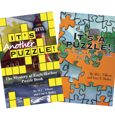 It's a Puzzle Bundle: The Clue at Copper Harbor and The Mystery of Eagle Harbor Puzzle Books by M.C. Tillson