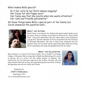 Back cover What Makes Bella Special? by Karen Franco