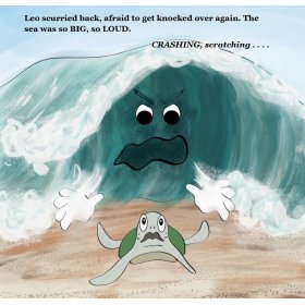 page from Leo Learns to Swim by Caren Cantrell