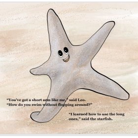 starfish in Leo Learns to Swim by Caren Cantrell