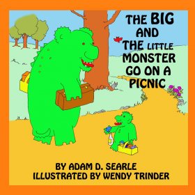 The Big And The Little Monster Go On A Picnic by Adam D Searle