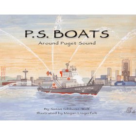 Inside page from P.S. Boats, Around Puget Sound by Susan Gibbons-Wolf